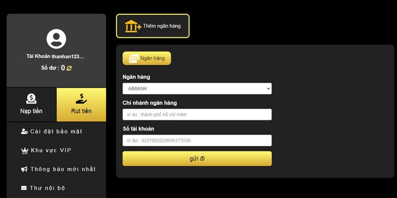 Rút tiền KING88 ngay sau khi thắng cược